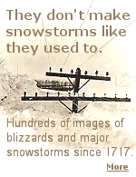 An amazing collectiion of photos and drawn images from blizzards and snowstorms in the United States.